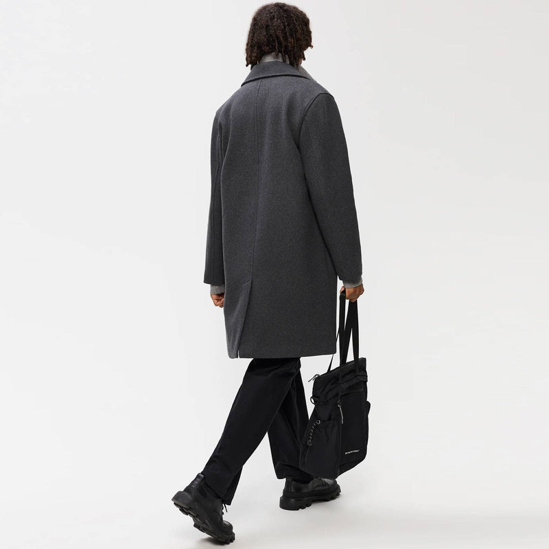Yonatan Wool Coat dark grey mel
