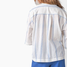 Mary Shirt white/surf blue Klitmøller Collective