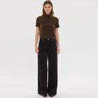 AbbyFV Long 393 dark coffee corduroy Five Units