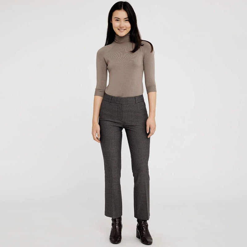 ClaraFV Ankle 023 Trousers sepia herringbone