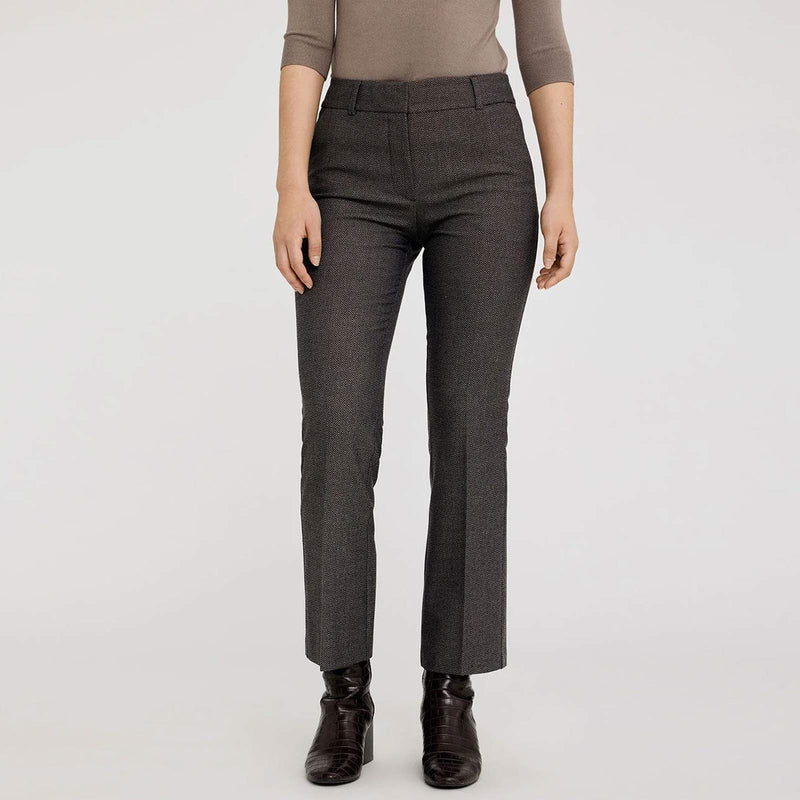 ClaraFV Ankle 023 Trousers sepia herringbone