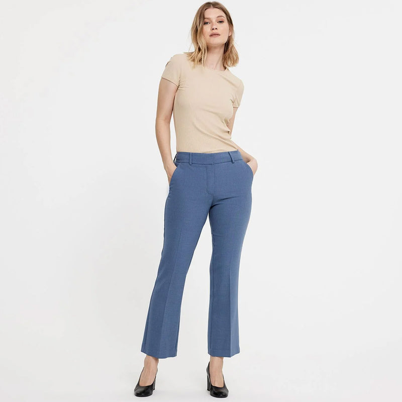 ClaraFV Ankle 085 Trousers blue mist melange