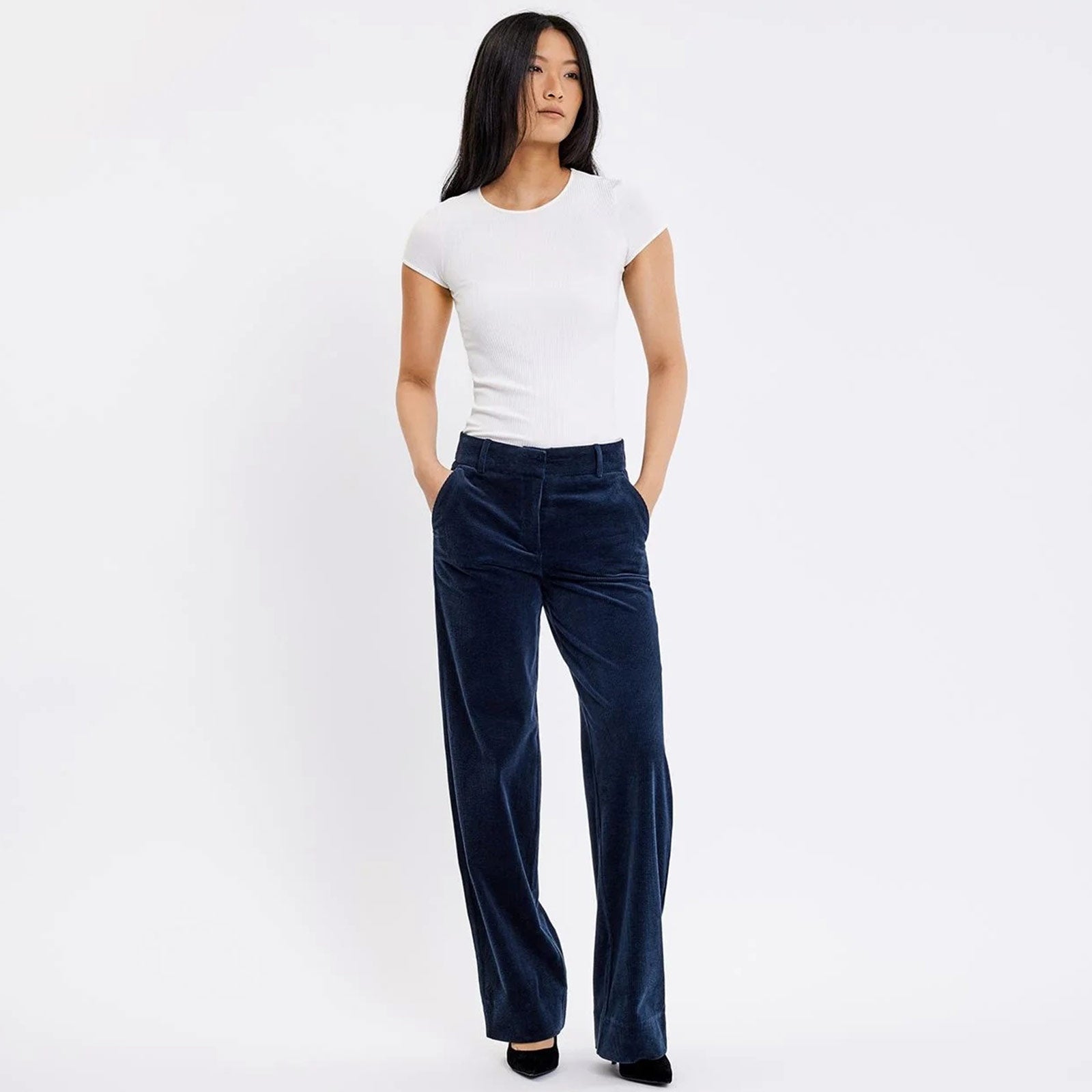 DenaFV 837 Pants dark blue corduroy