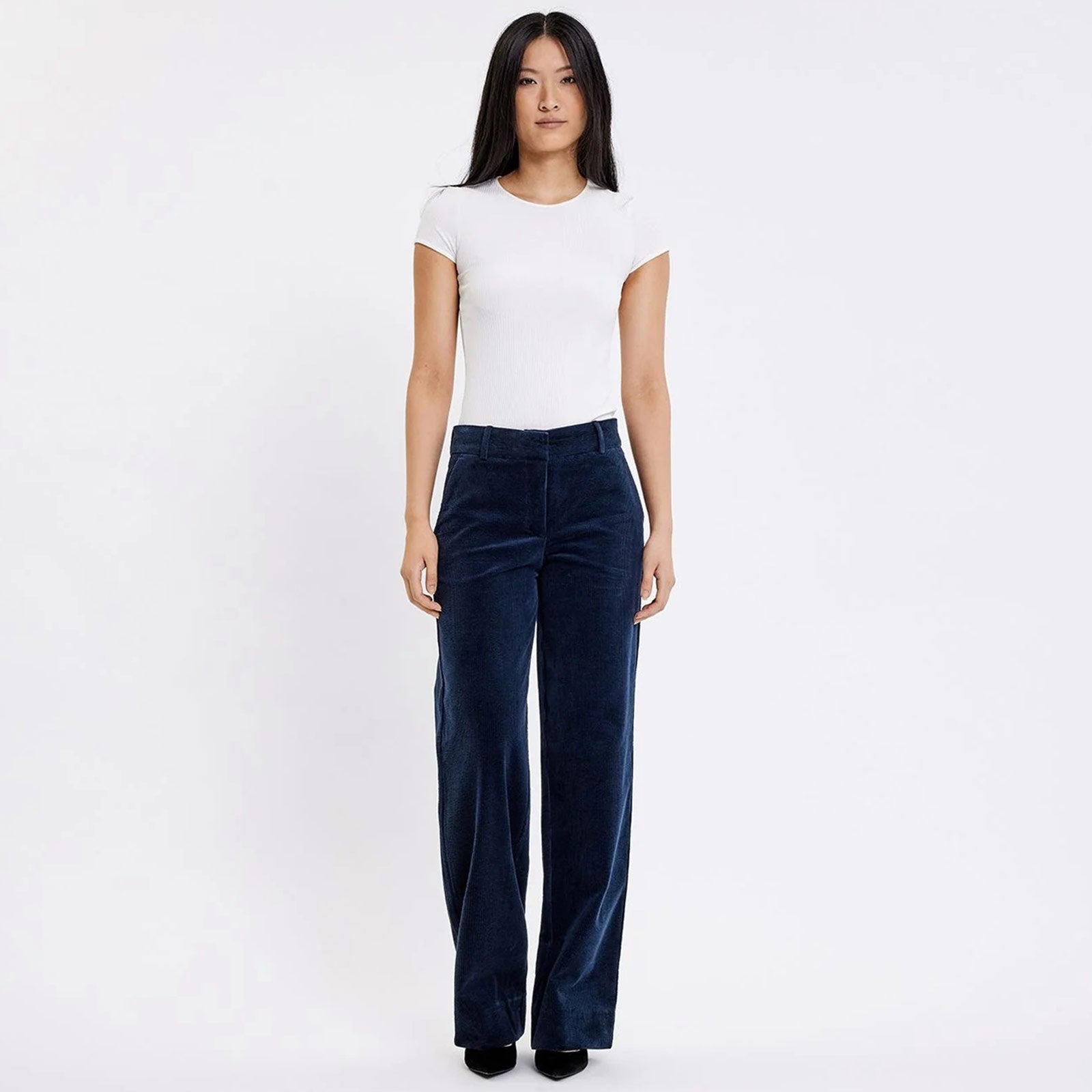 DenaFV 837 Pants dark blue corduroy