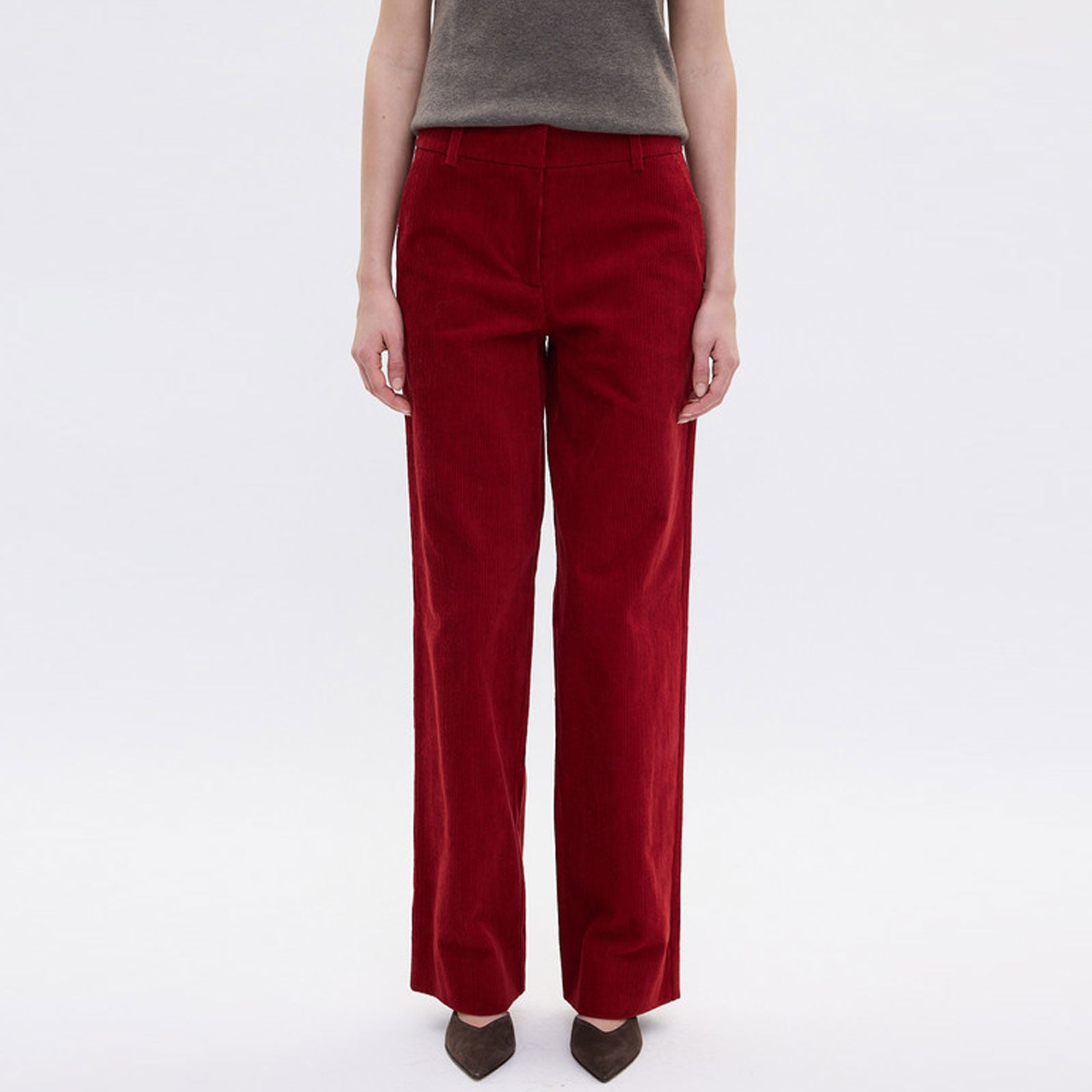 DenaFV Corduroy Regular 121 cranberry