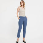 KylieFV Crop Trousers 085 blue mist melange