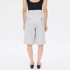 LauraFV 769 Long Shorts quiet grey linen Five Units