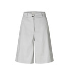 LauraFV 769 Long Shorts quiet grey linen Five Units