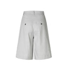 LauraFV 769 Long Shorts quiet grey linen Five Units