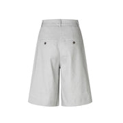 LauraFV 769 Long Shorts quiet grey linen Five Units