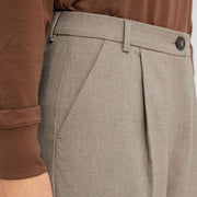 MalouFV 438 Trousers dark sand melange