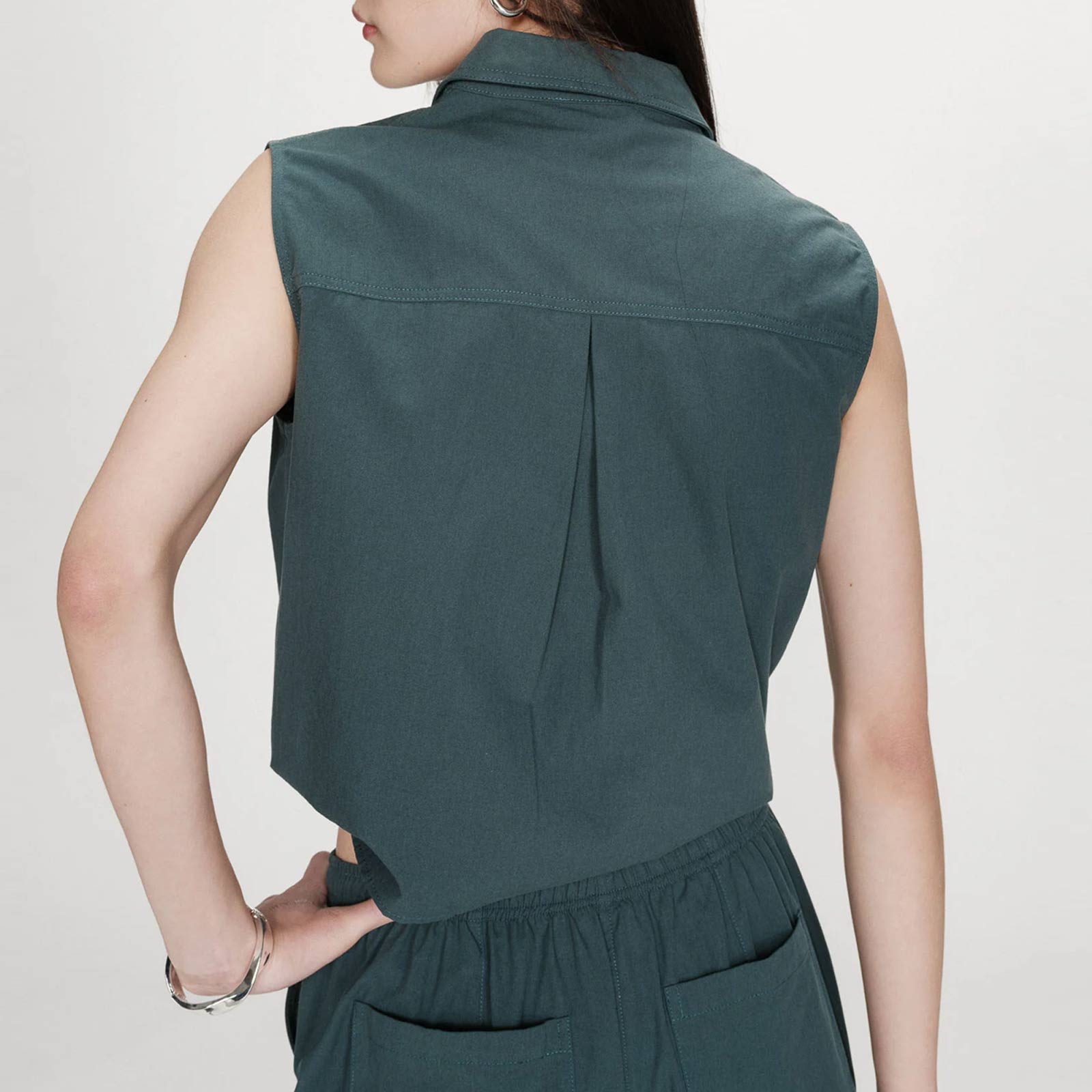 Cotton Shirt Vero emeraude Grace & Mila