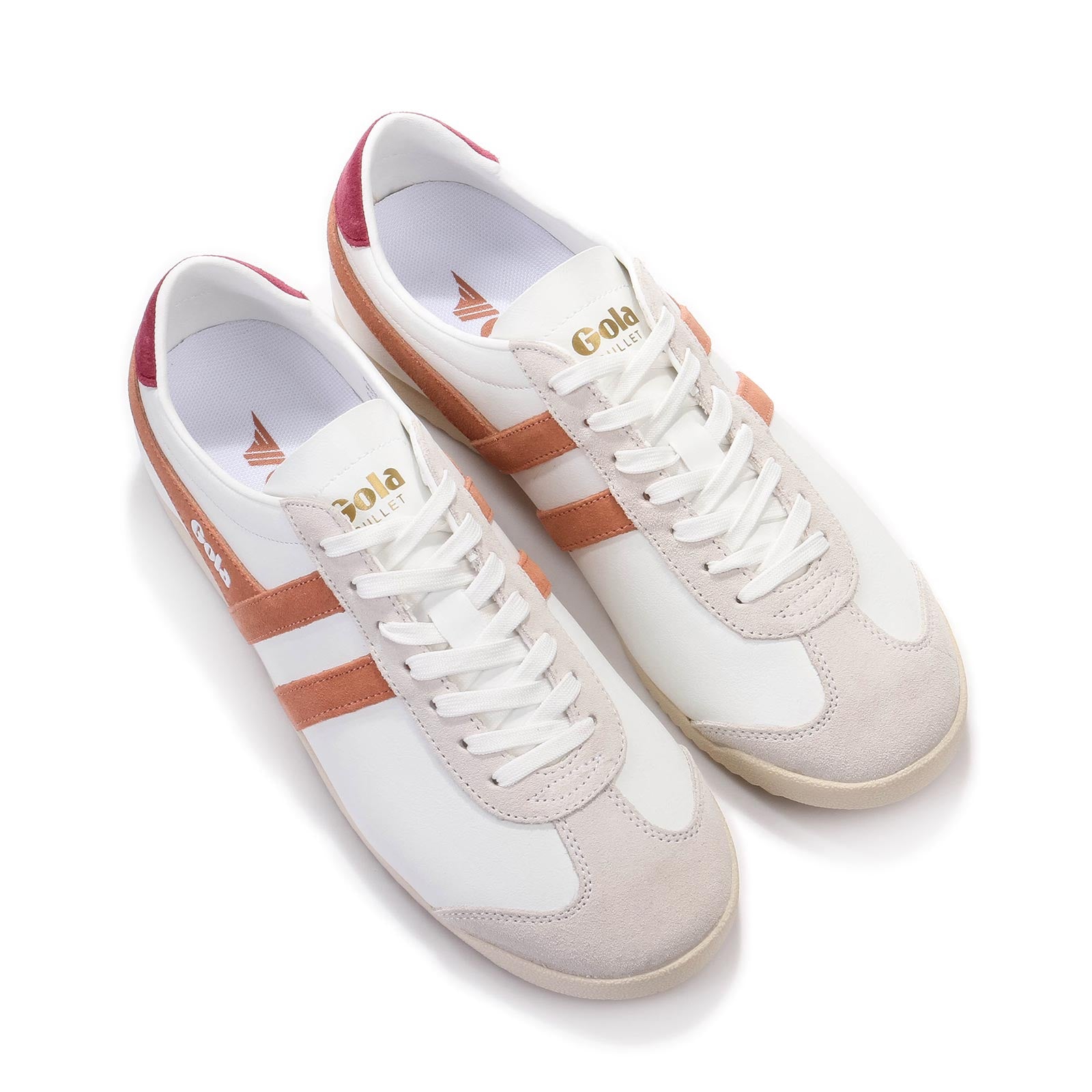 Bullet Pure white/terracotta/cerise