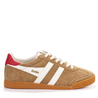 Elan Suede caramel/off white/deep red