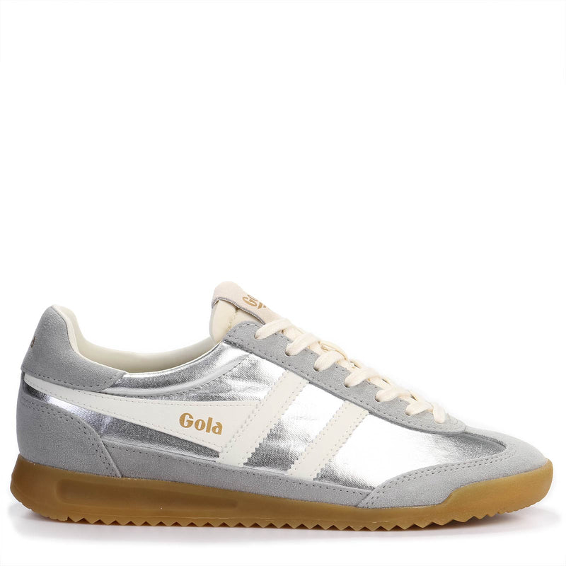 Firefly Metallic Trainers silver/off white