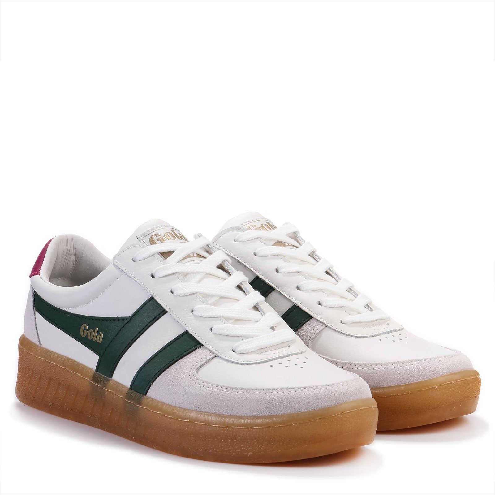 Grandslam Elite white/evergreen/fuchsia/gum