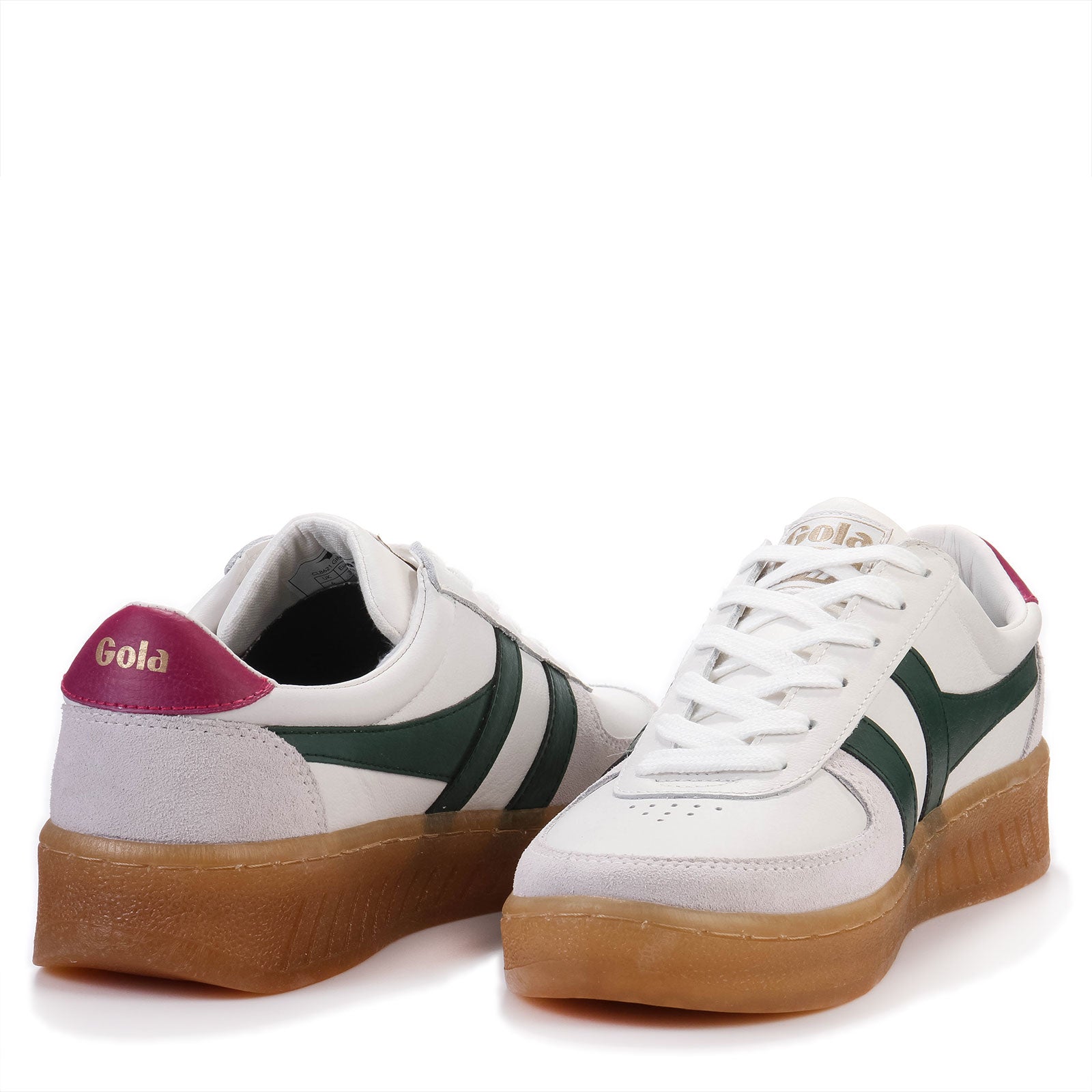 Grandslam Elite white/evergreen/fuchsia/gum