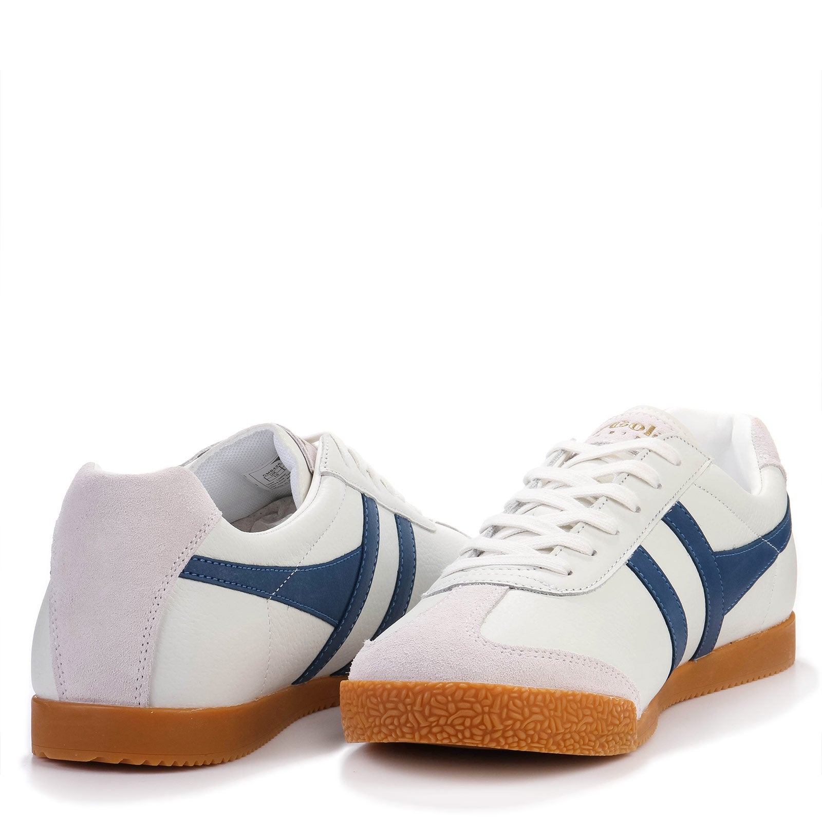 Harrier Leather white/marine blue