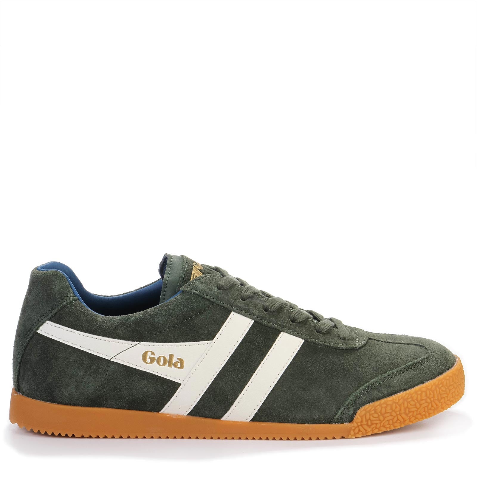 Harrier Suede dark khaki/off white/marine blue Gola