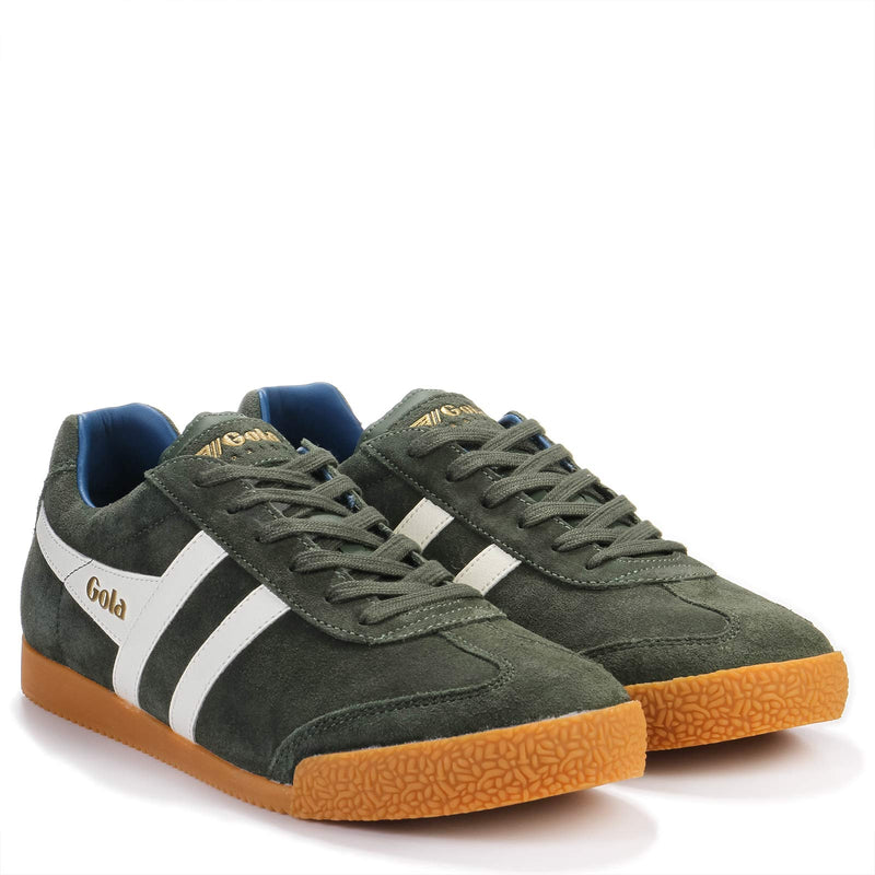 Harrier Suede dark khaki/off white/marine blue Gola