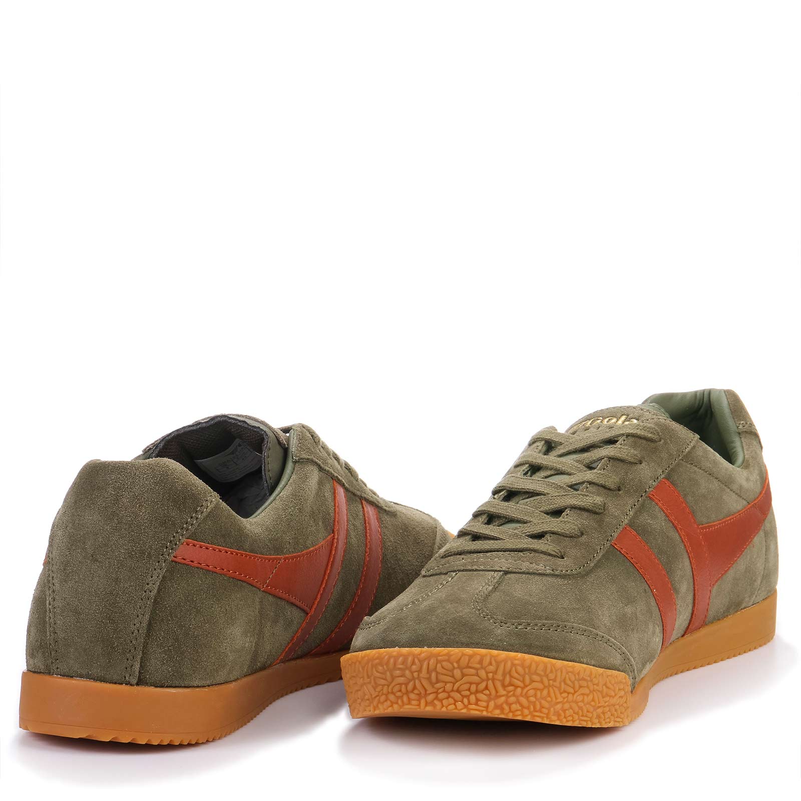 Harrier Suede khaki/orange spice