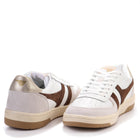 Hawk Womens Trainer white/dark brown/gold Gola