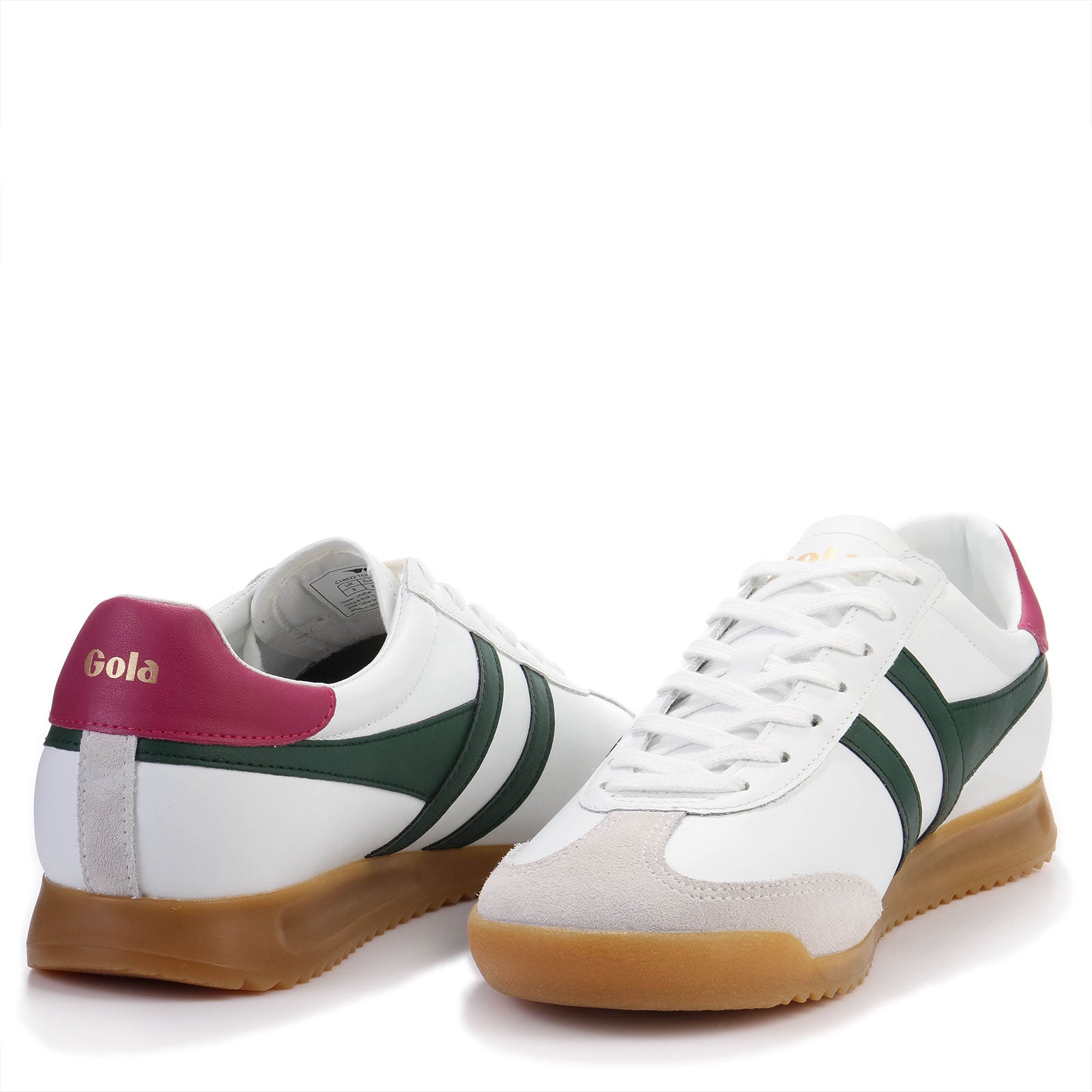 Torpedo Leather white/evergreen/fuchsia