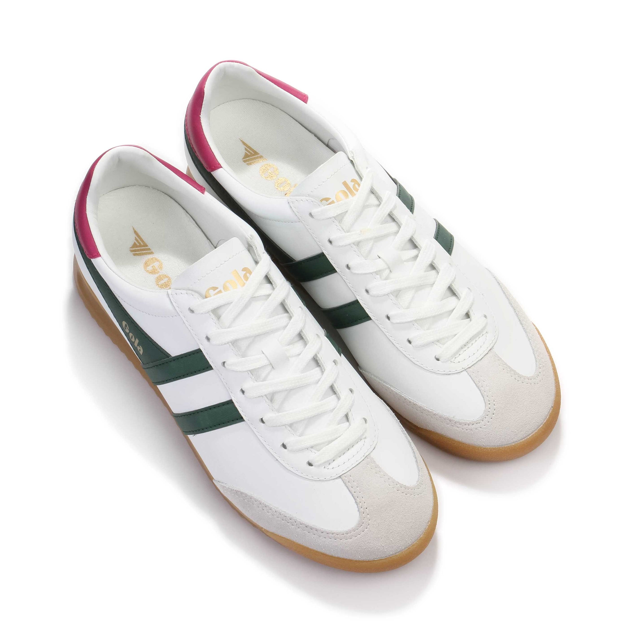 Torpedo Leather white/evergreen/fuchsia