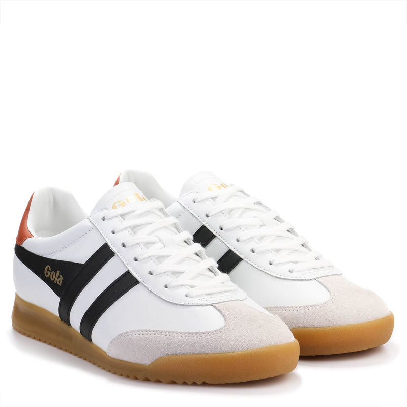 Torpedo leather white/black/moody orange