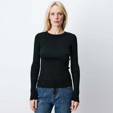 Abbott Fine Knit Jumper noir