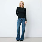 Abbott Fine Knit Jumper noir