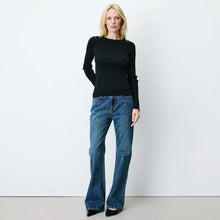 Abbott Fine Knit Jumper noir