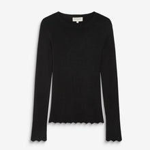 Abbott Fine Knit Jumper noir