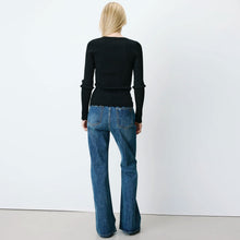 Abbott Fine Knit Jumper noir