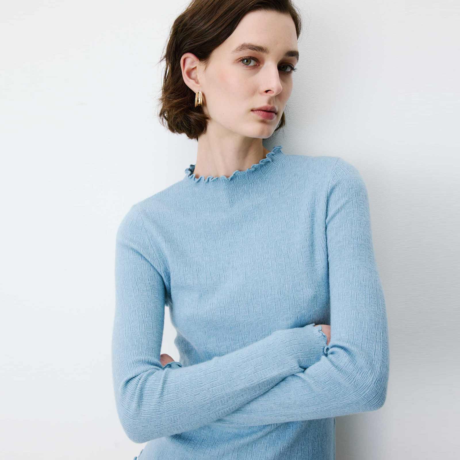 Alino Fine Knit Jumper bleuet