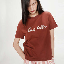 Embroidered T-Shirt Vanders terracotta Grace & Mila