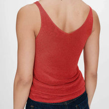 Fitted Lurex Top Paillette sanguine Grace & Mila