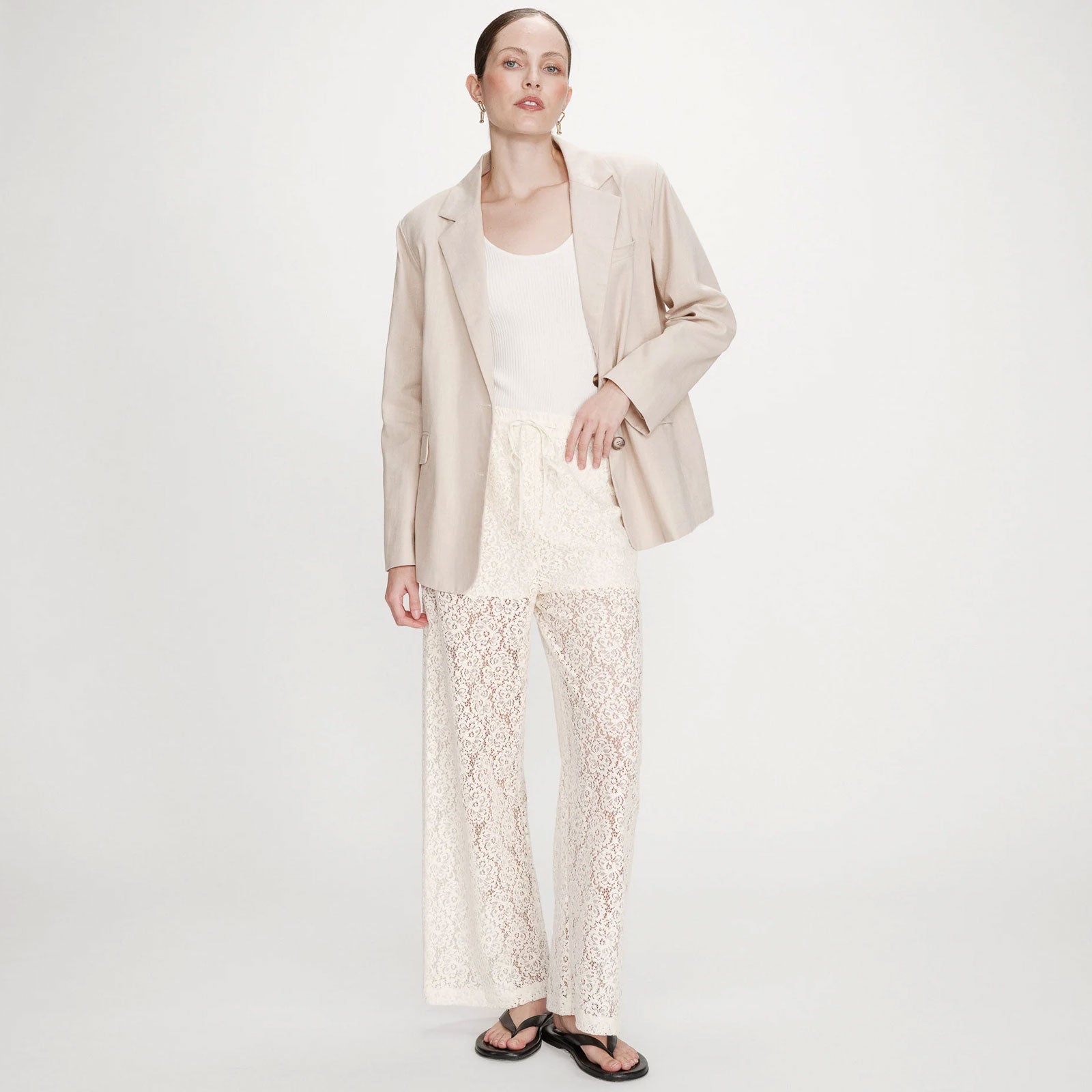 Lace Pants Vincent ecru Grace & Mila