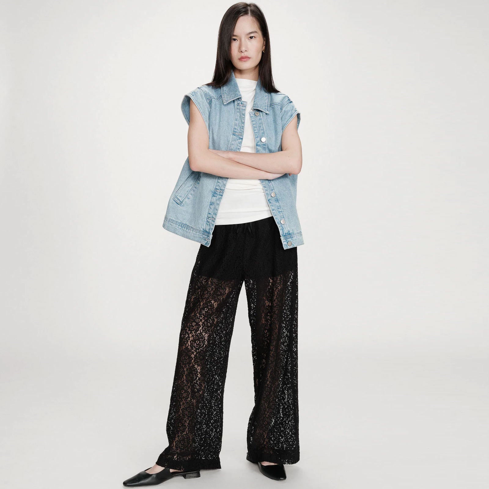 Lace Pants Vincent noir Grace & Mila