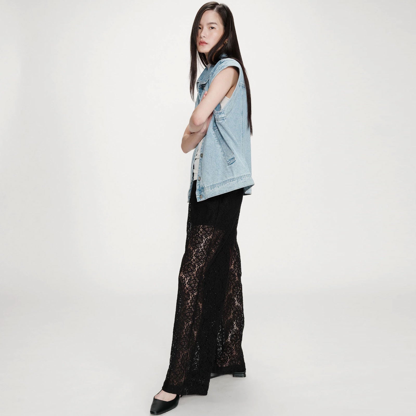 Lace Pants Vincent noir Grace & Mila