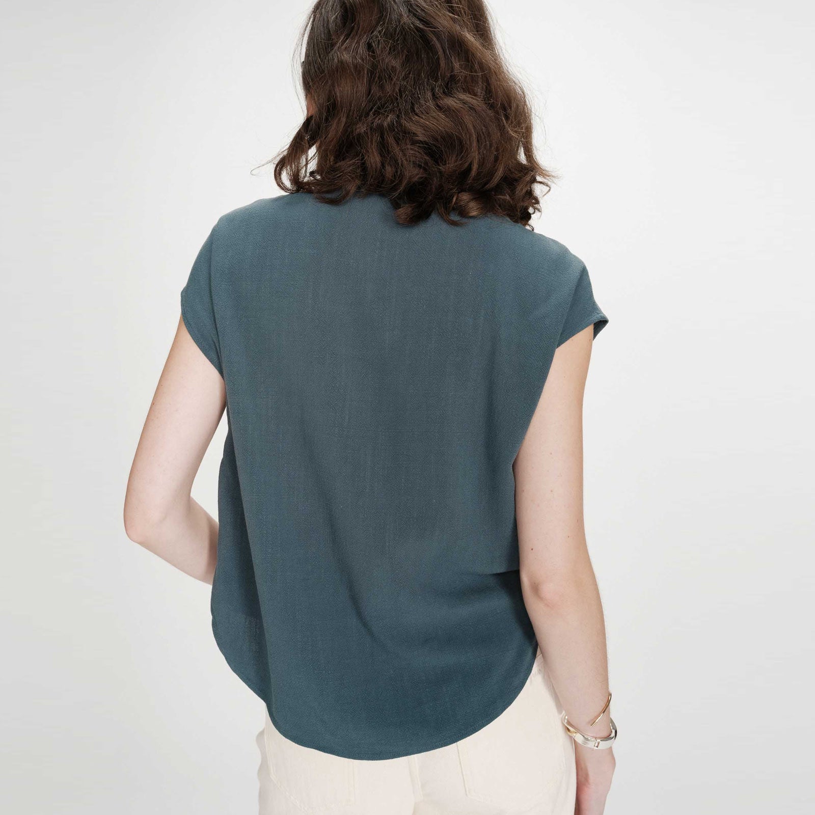 Linen Shirt Perez emeraude Grace & Mila