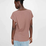 Loose Lurex Top Vaporo terracotta Grace & Mila