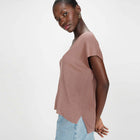 Loose Lurex Top Vaporo terracotta Grace & Mila