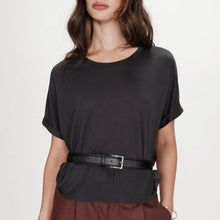 Oversized Modal T-Shirt Parma carbone Grace & Mila