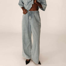 Pompon Baggy jeans sky blue Grace & Mila