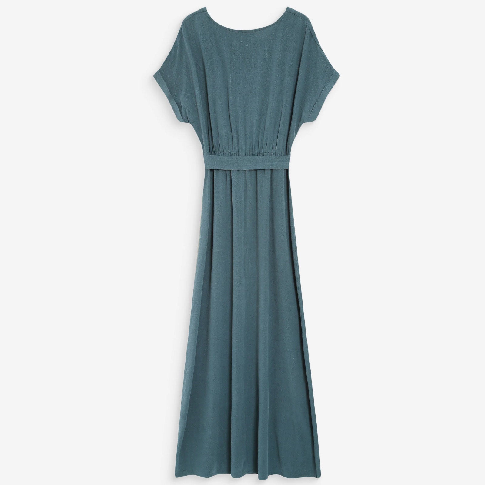 Robe Longue Portefeuille Pollen emeraude Grace & Mila