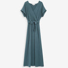 Robe Longue Portefeuille Pollen emeraude Grace & Mila