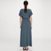 Robe Longue Portefeuille Pollen emeraude Grace & Mila
