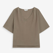 Short-Sleeve Top Violon kaki Grace & Mila