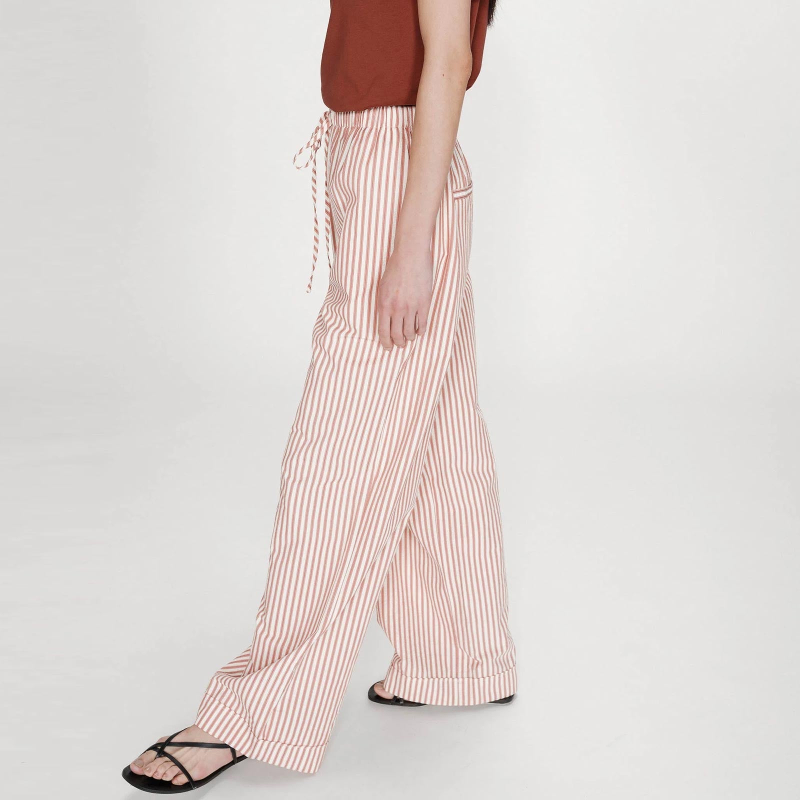 Striped Pants Volute corail Grace & Mila